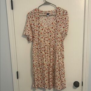 Old Navy Floral Mini Dress - perfect fall transition dress